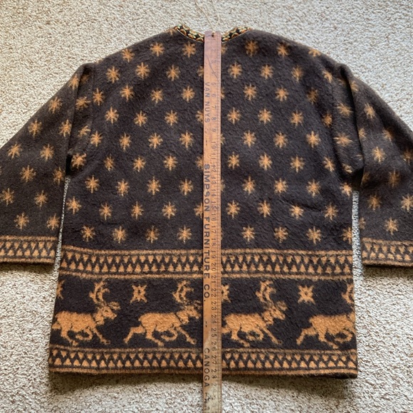 VTG 60’s Three Trolls Spokane Hippie Boho Tunic Wool Sweater Pullover Norway - Picture 12 of 12